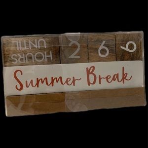 New in box //School break  Countdown blocks